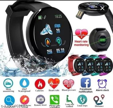 Smart Watch D18 Fitness Watch Heart Rate