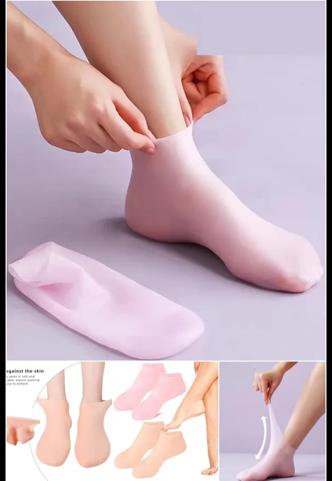 Silicone Gel Moisturizing socks