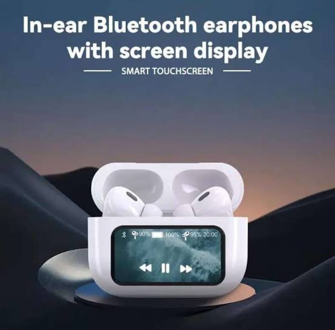 A9 Pro Earbuds with screen display