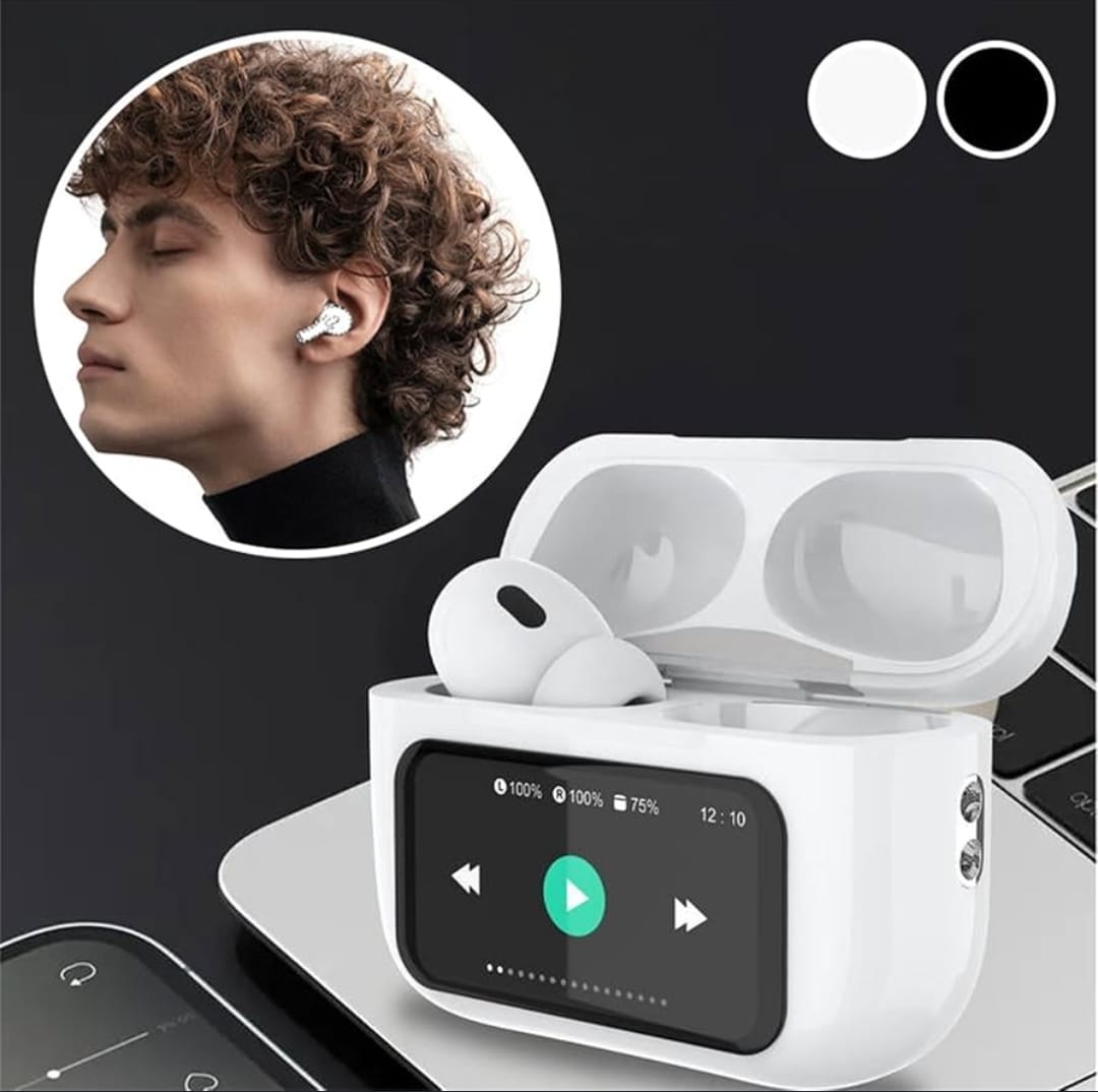 A9 Pro Earbuds with screen display